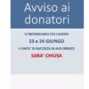 Sede Avis Firenze e Unità di Raccolta chiuse il 23-24 giugno 25